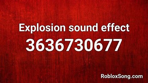 roblox sound effect ids.